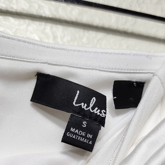 Lulus Bring the Poise White Strapless Bow Mini Dress S Wedding Party Formal - Picture 10 of 10